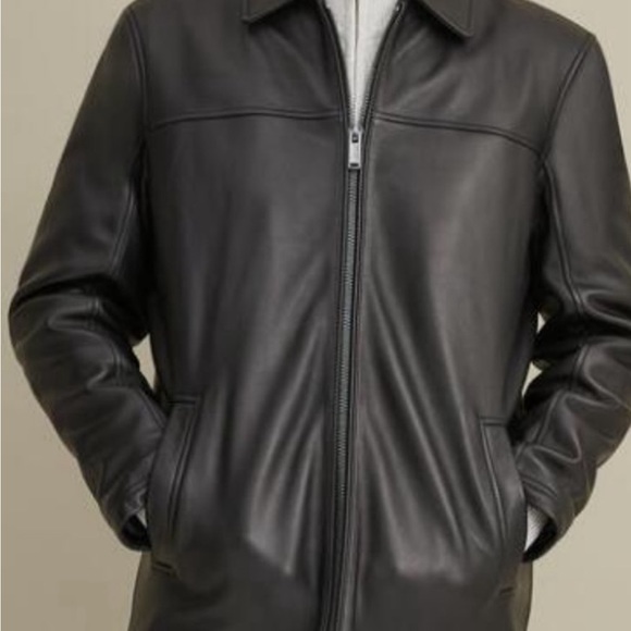Men’s Black Wilson’s leather bomber jacket 2XLT in good condition - Picture 1 of 14